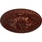 Ekena Millwork Amelia Ceiling Medallion (Fits Canopies up to 2 3/8"), Hnd-Painted Antique Copper, 19 5/8"OD x 3/4"P CM20AMACS - alternate 3